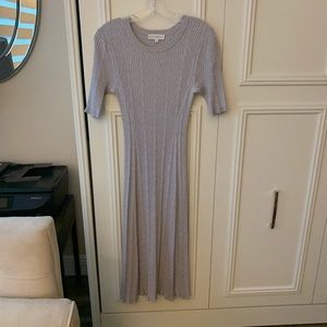 Gray knitted dress